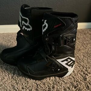 Fox kids dirt bike boots